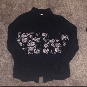 Mens Foral Button Down